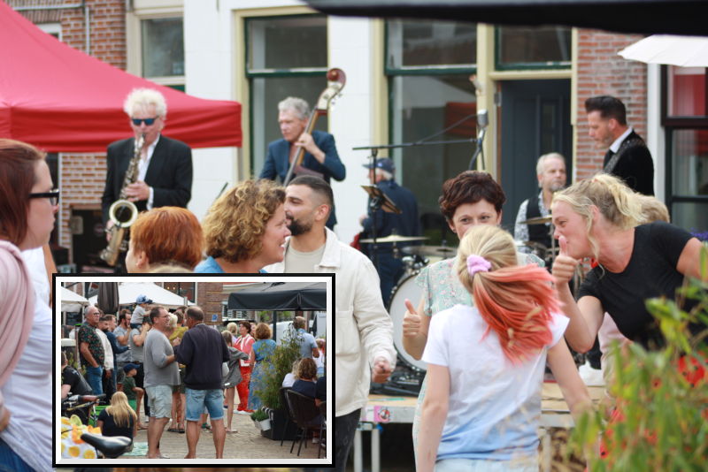 Dansers en toeschouwers. Het beeld van de zaterdagavond