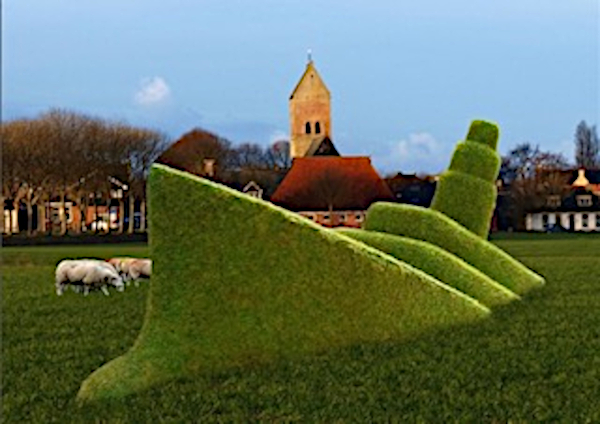 Michel Dil kunstwerk in Pingjum